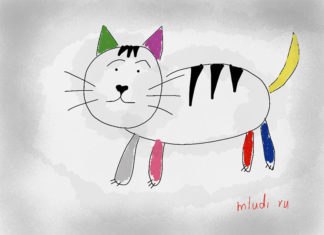 Раскраски кошки и котята